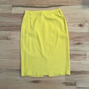 Dolce & Gabbana Yellow Pencil Skirt